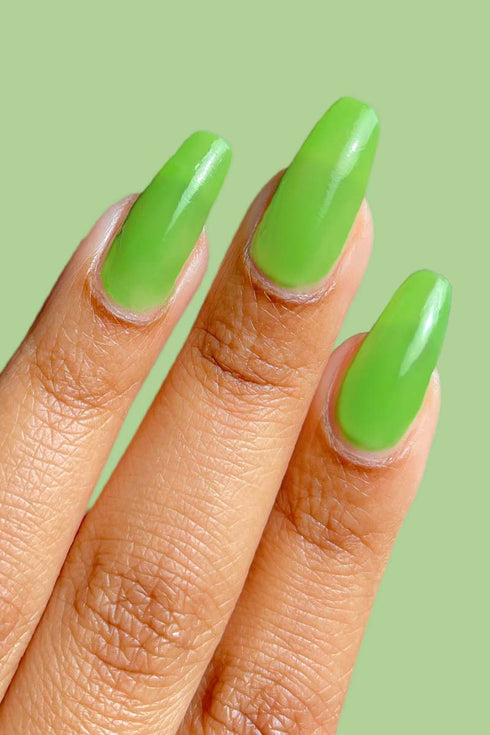 LIME JELLY NAIL POLISH